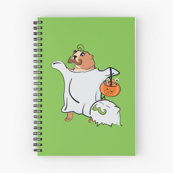 Item preview, Benjamin the Mustached Halloween Ghost - Lime designed and sold by MaestroTAVI.