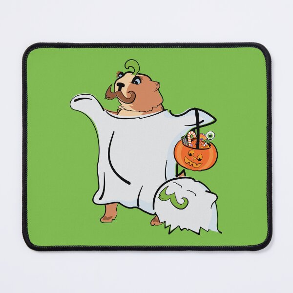 Item preview, Benjamin the Mustached Halloween Ghost - Lime designed and sold by MaestroTAVI.