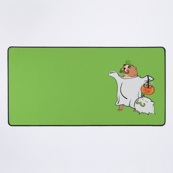Item preview, Benjamin the Mustached Halloween Ghost - Lime designed and sold by MaestroTAVI.