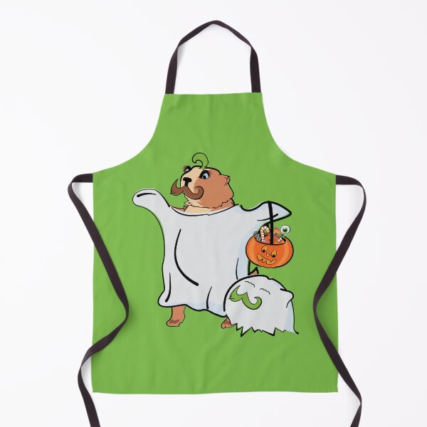 Item preview, Benjamin the Mustached Halloween Ghost - Lime designed and sold by MaestroTAVI.