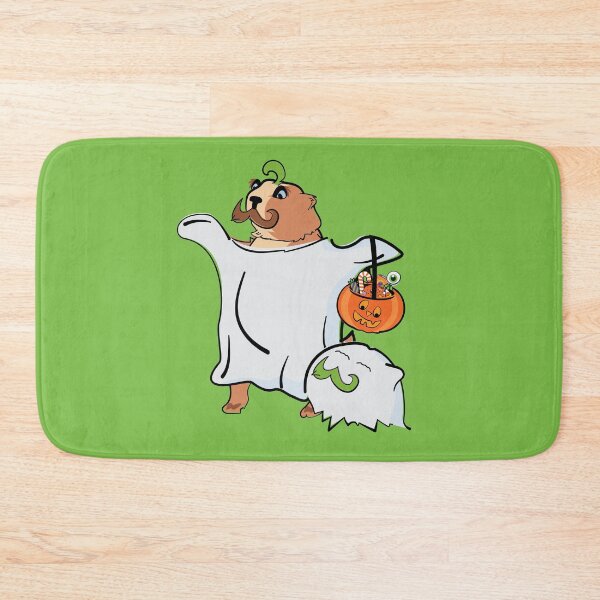 Item preview, Benjamin the Mustached Halloween Ghost - Lime designed and sold by MaestroTAVI.