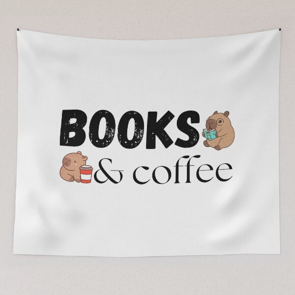 Item preview, Books And Coffee Lover Capybara Lover designed and sold by CCKimShop.