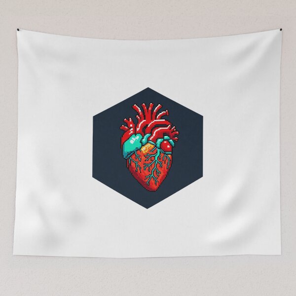 Item preview, Heart Pixel Art designed and sold by AbsoluteA.