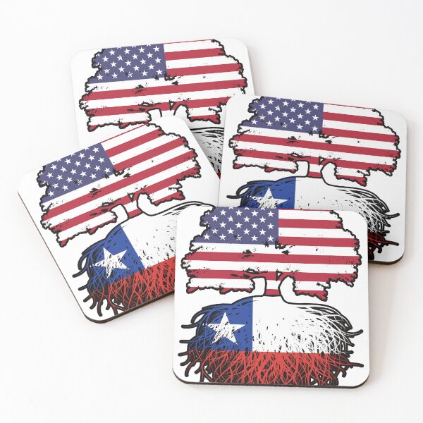 Item preview, Chile Chilean American USA Tree Roots Flag designed and sold by FlagX.