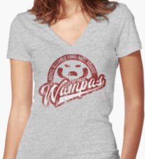 Echo Base Wampas Women's Fitted V-Neck T-Shirt