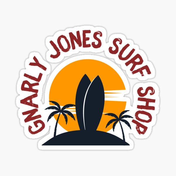 Aperçu de l'œuvre Magasin de surf Gnarly Jones créée et vendue par Chasecarter123.