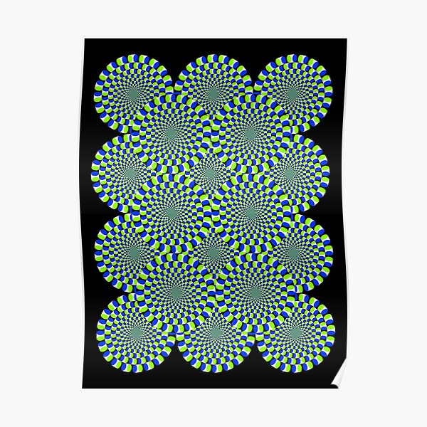 Rotating Snakes Illusion Poster