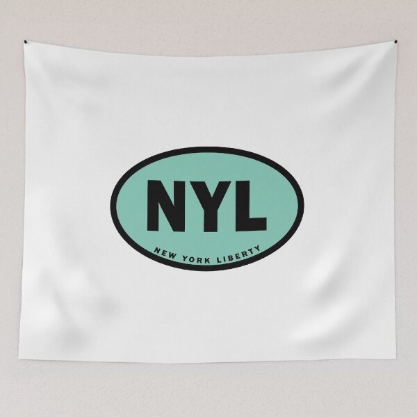 Item preview, New York Liberty Colorful Classic Oval designed and sold by HBStickerworks.