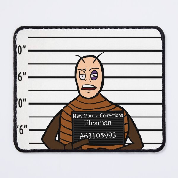 Item preview, Fleaman Mugshot designed and sold by CerealdemonArts.