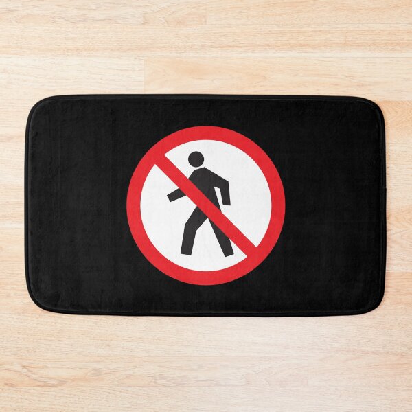 Item preview, No pedestrians allowed - pedestrians prohibited designed and sold by designseventy.
