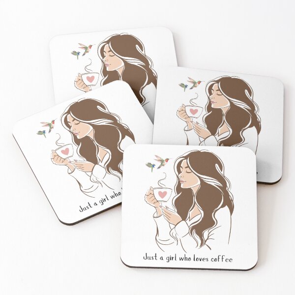Item preview, Just A Girl Who Loves Coffee Lover Gift designed and sold by CCKimShop.