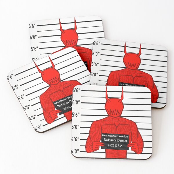 Item preview, RedVines Demon Mugshot designed and sold by CerealdemonArts.