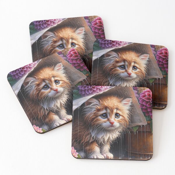 Item preview, Sad cat looks at the rain designed and sold by NaturalSweet247.