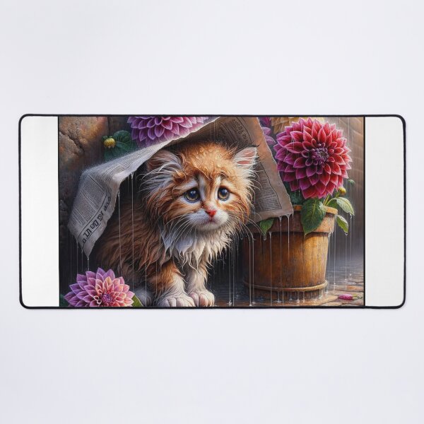 Item preview, Sad cat looks at the rain designed and sold by NaturalSweet247.