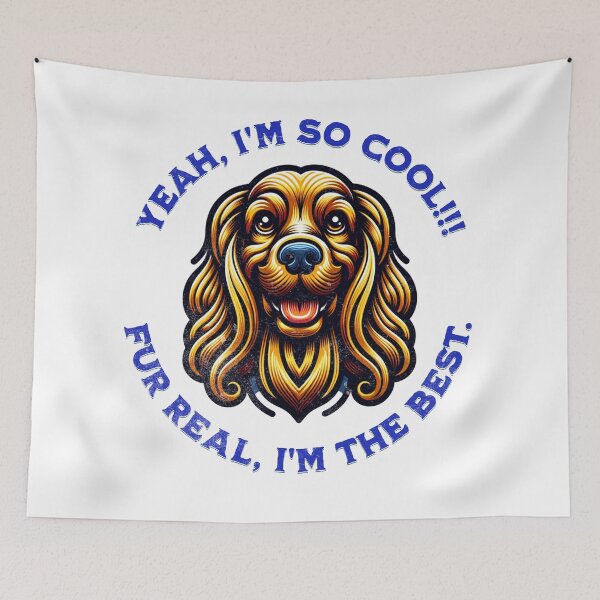 Item preview, Yeah, i'm so cool cocker spaniel dog designed and sold by smanopla.