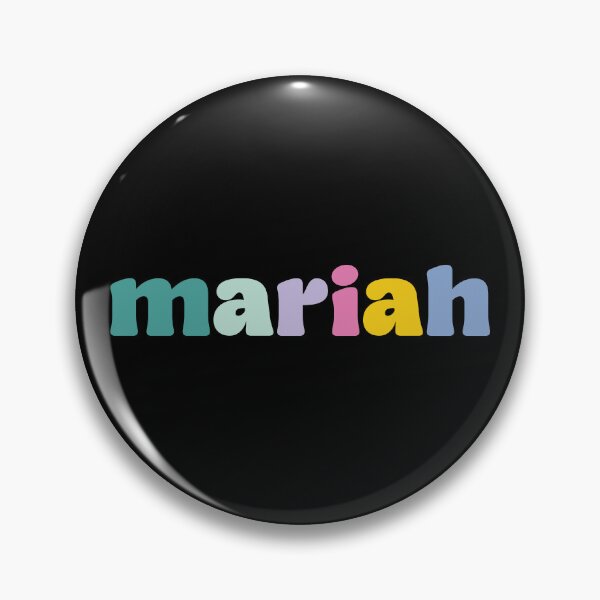Item preview, Mariah - Custom name on colorful block font designed and sold by To the Lua.