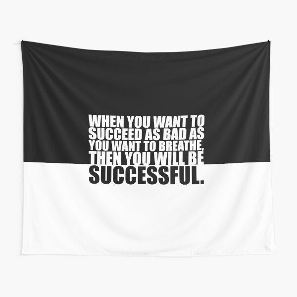 When you want to... “Eric Thomas” Gym Motivational Quote Tapestry