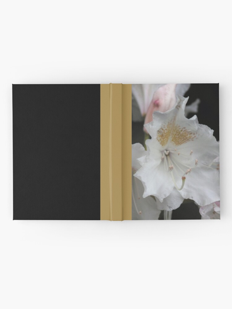 Alternate view of White and Gold Azaleas Hardcover Journal