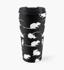 Must. Love. Rats. Black Print Travel Mug