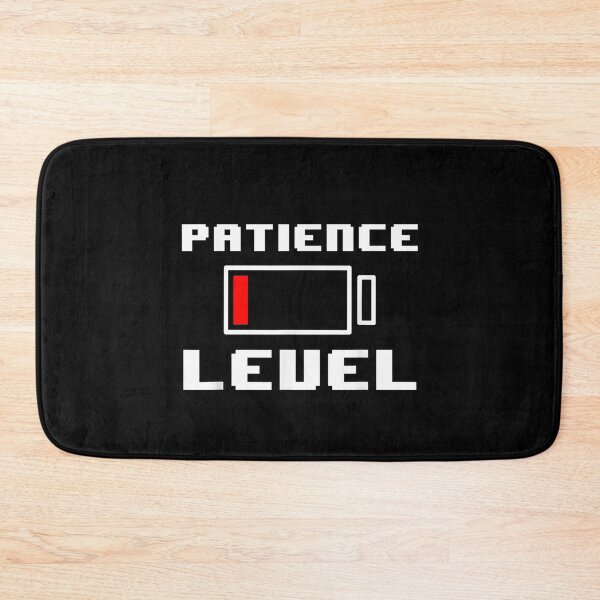 Item preview, Funny Low Battery Patience Level Running Out Meme designed and sold by VerdePlantTees.