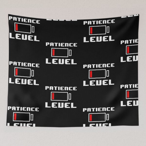 Item preview, Funny Low Battery Patience Level Running Out Meme designed and sold by VerdePlantTees.