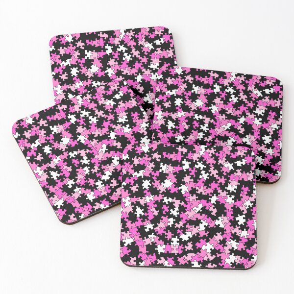 Item preview, Jigsaw Puzzle Lover Pieces Camo Pattern Puzzler PINK designed and sold by GrandeDuc.