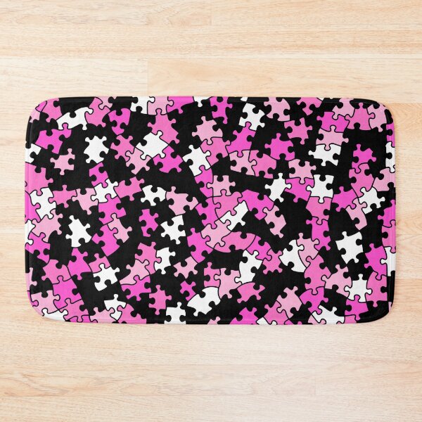 Item preview, Jigsaw Puzzle Lover Pieces Camo Pattern Puzzler PINK designed and sold by GrandeDuc.