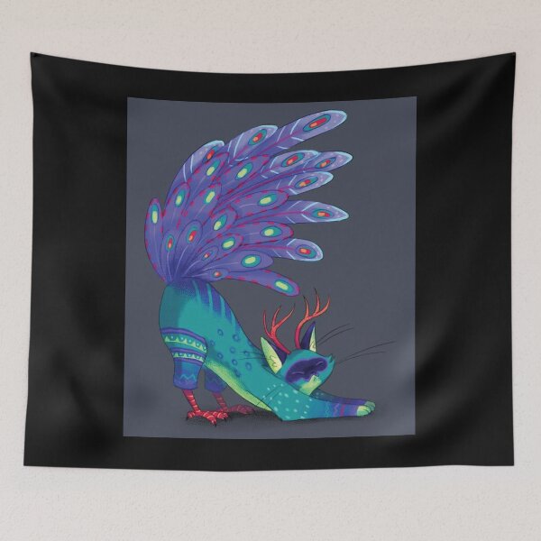 Item preview, Vibrant Peacock-Cat Hybrid Creature	 designed and sold by longinostopve.