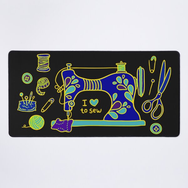 Item preview, I LOVE TO SEW, SEWING MACHINE designed and sold by larissa-myrie.