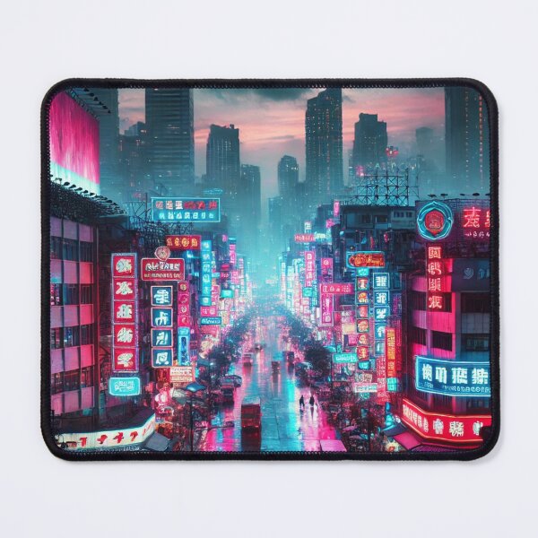 Item preview, Neon Dreamscape in the Rain designed and sold by Singularitiness.