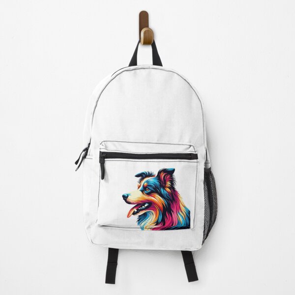 Item preview, Rainbow border collie designed and sold by PaulaDigitalArt.
