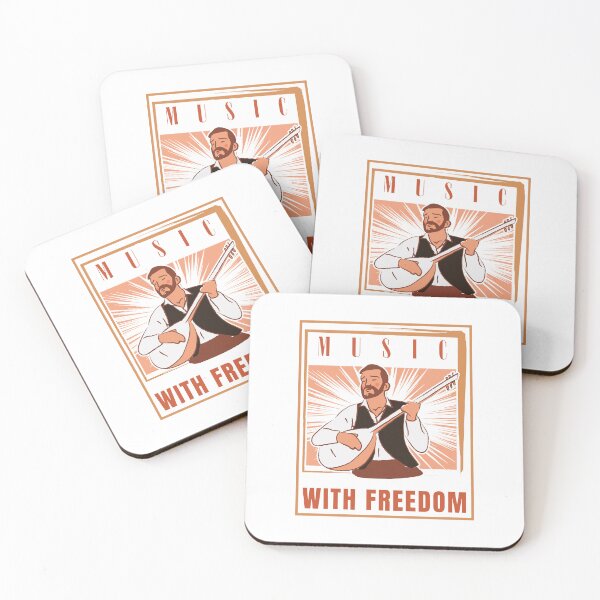 Item preview, MUSIC WITH FREEDOM: A Soulful Symphony in Black Brown White designed and sold by SplashTastic.