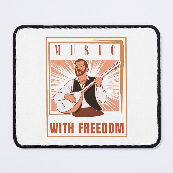 Item preview, MUSIC WITH FREEDOM: A Soulful Symphony in Black Brown White designed and sold by SplashTastic.