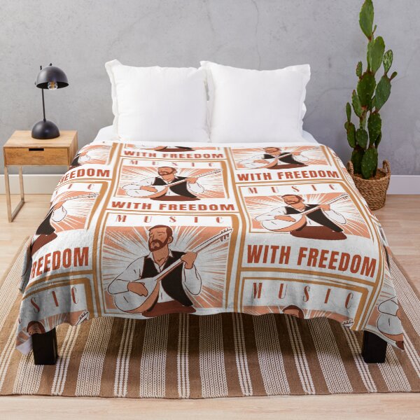 Item preview, MUSIC WITH FREEDOM: A Soulful Symphony in Black Brown White designed and sold by SplashTastic.
