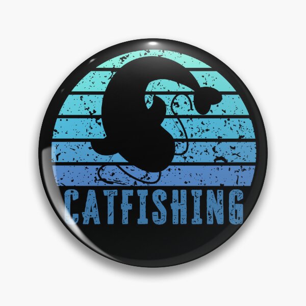 Item preview, Catfishing Blue Retro Sunset designed and sold by kapsell.