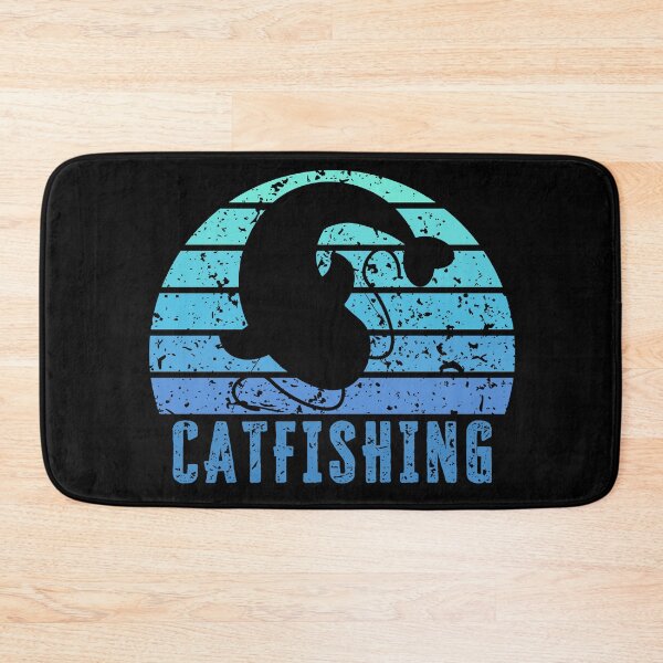 Item preview, Catfishing Blue Retro Sunset designed and sold by kapsell.