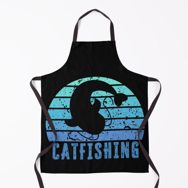 Item preview, Catfishing Blue Retro Sunset designed and sold by kapsell.