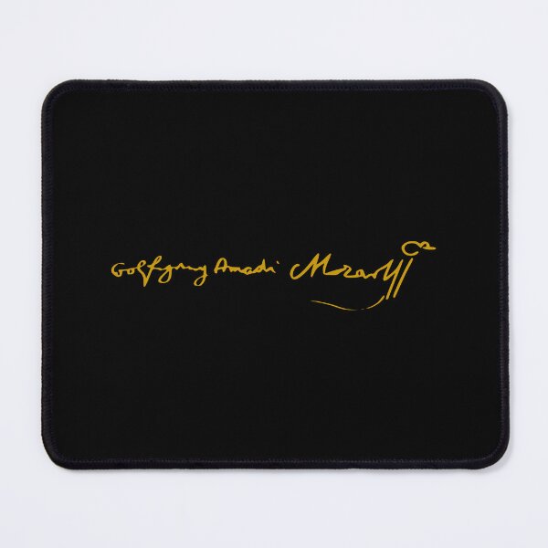 Item preview, Wolfgang Amadeus Mozart - Signature - Old Gold - RB designed and sold by GrandArtists.