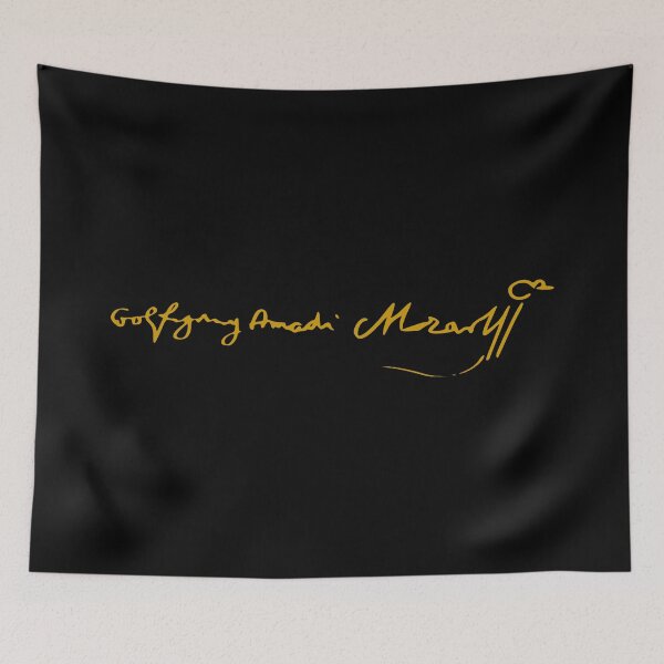 Item preview, Wolfgang Amadeus Mozart  - Signature - Old Gold - RB designed and sold by GrandArtists.