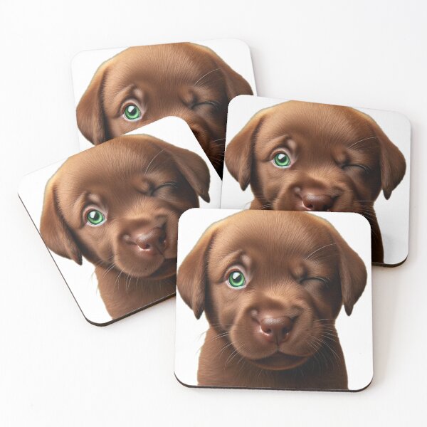 Item preview, Winking Chocolate Lab designed and sold by FashionFusionFL.