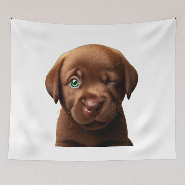 Item preview, Winking Chocolate Lab designed and sold by FashionFusionFL.