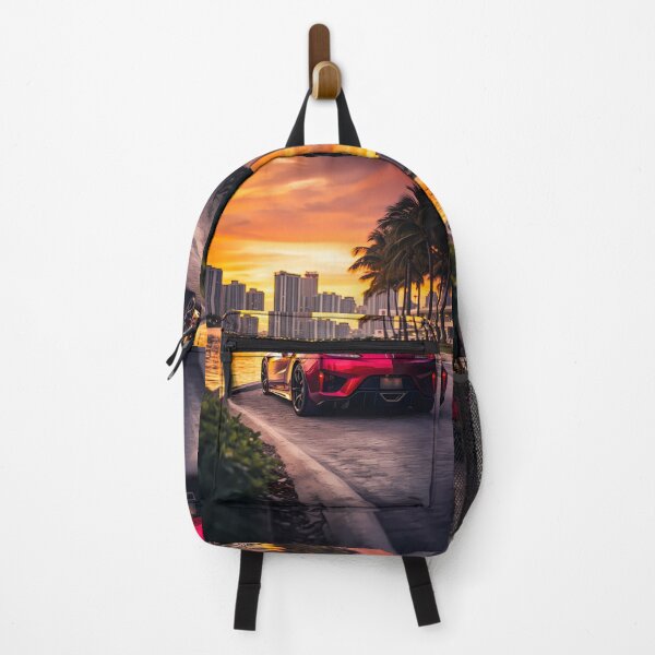Item preview, Japanese Supercar At Sunset by the Waterfront designed and sold by RevUpDesign.