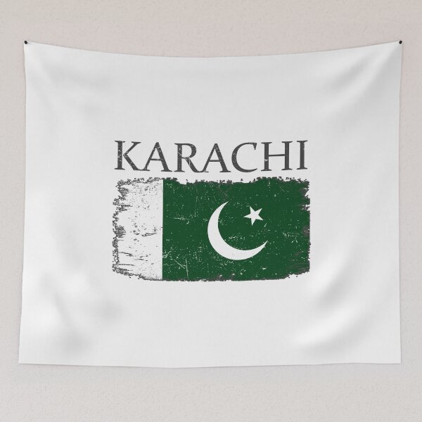 Item preview, Karachi Pakistan Flag Karachi City Pakistan Pakistani Tourist designed and sold by farhanhafeez.