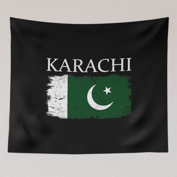 Item preview, Karachi Pakistan Flag Karachi City Pakistan Pakistani Tourist designed and sold by farhanhafeez.