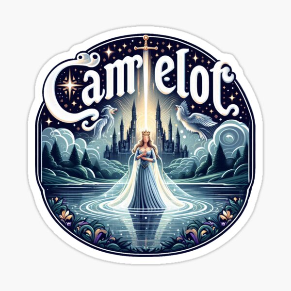 The Lady of the Lake Camelot | Excalibur Sticker