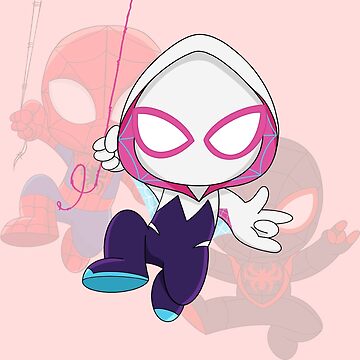 Artwork thumbnail, Cartoon spider ghost, cute baby spidey girl, grl pwr, cartoon ghost by Prime_Store