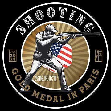 Artwork thumbnail, 2024 - USA - SHOOTING - GOLD MEDAL - PARIS - 1 by ArtProjectShop