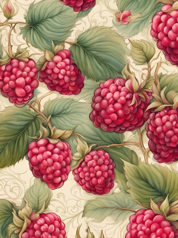 Thumbnail 5 of 5, iPhone Case, Vintage Raspberry Pattern designed and sold by Urbanwraps.