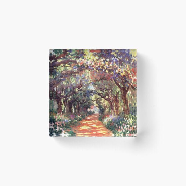 Aperçu de l'œuvre Chemin sous les rosiers Giverny - Le chemin qui invite créée et vendue par artdesignsnow.