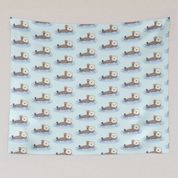 Item preview, Cute Sea Otter Simple Sea Animal Kawaii Anime Japanese Fish Meme Art Logo designed and sold by Marinaaa010.